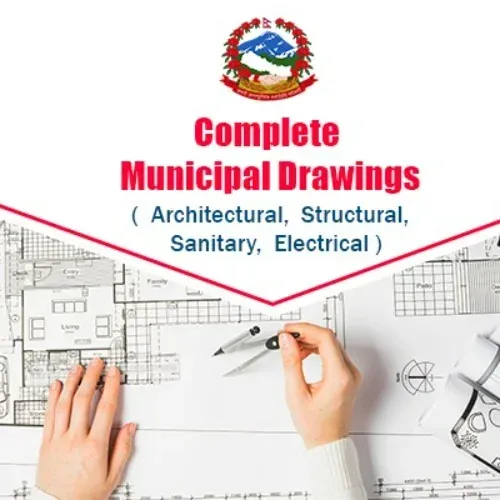Complete Municipal Drawings (Architectural, Structural, Sanitary, Electrical)